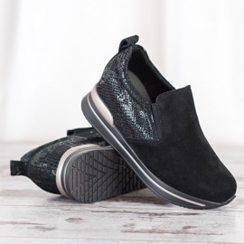 Filippo Slip-on skor i läder svart 1