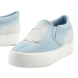 Cherilena wedge sneakers blå sneakers 1