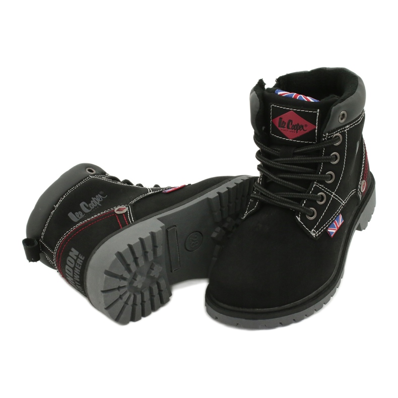 Barns fångare bundna på en svart Lee Cooper -blixtlås 3