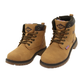 Lee Cooper KID CAMEL Trappers bundna med dragkedja gul 2