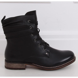 Svarta stövlar med snörning svarta stövlar PG08 Svart 2