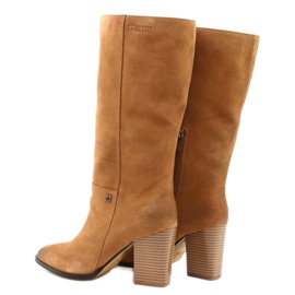 Mocka cowboystövlar Big Star GG274345 Camel brun gul 3