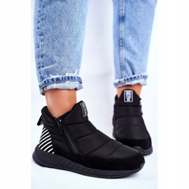 Kvinnors ungdoms snöskor Big Star Black GG274470 svart 1