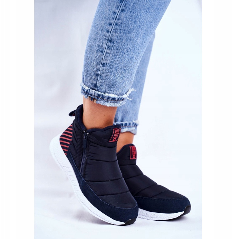 Kvinnors ungdoms snöstövlar Big Star Marinblå GG274471 1