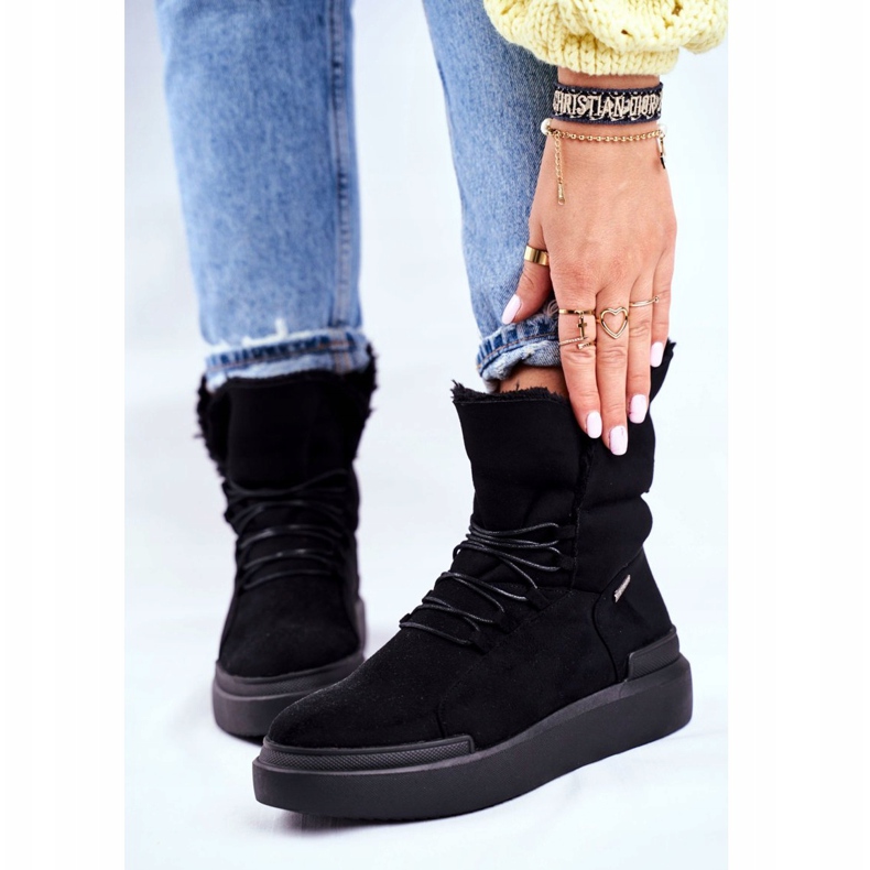 Kvinnors snöskor Big Star Black GG274990 svart 2