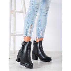 Weide Bekväma stövlar på en stolpe svart 2