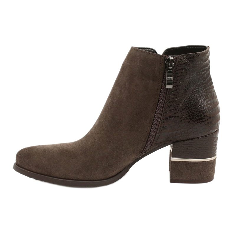 Gamis Kvinnors snygga mocka stövlar 4005 bruna 1