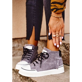 Kvinnors sportläderskor GOE Grå GG2N3079 brun 1