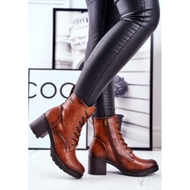 Vinceza Damskor på en högklackad brun fiber 1