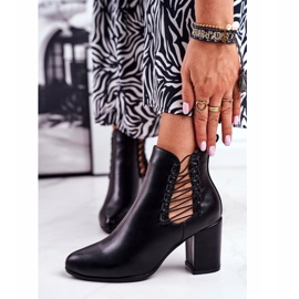 Vinceza Dam stövlar på hälen Slip On med gummi svart Vibo 2