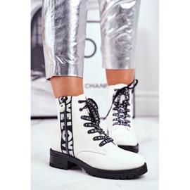 Vinceza Dam stövlar Vit Verso svart 2