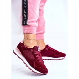 Kvinnors sportskor Sneakers Big Star Burgundy GG274522 röd 1