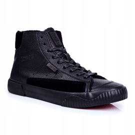 Herr Sneakers High Big Star Black GG174141 svart 1