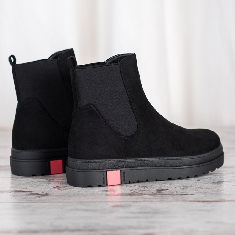 Seastar Stövlar på plattformen svart 1