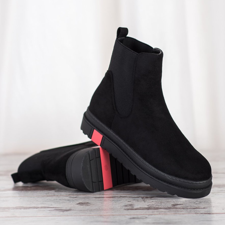 Seastar Stövlar på plattformen svart 2