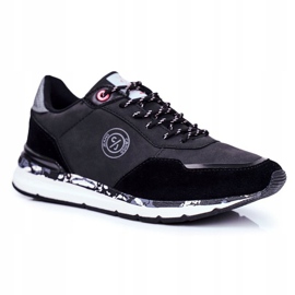 Herrskor Sport Cross Jeans Svart GG1R4027C grå 1