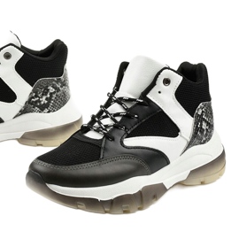 Svarta Barettos slip-on sneakers vit 1