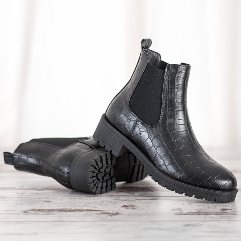 Bella Paris Slip-on Chelsea stövlar svart 1