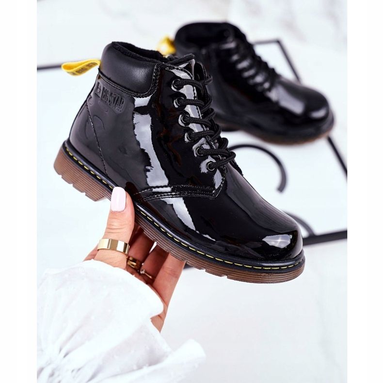 Barns varma stövlar Big Star Black GG374075 svart 1