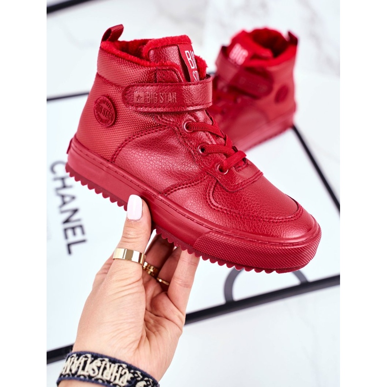 Barnskor Sneakers Big Star Warm Red GG374042 röd 1
