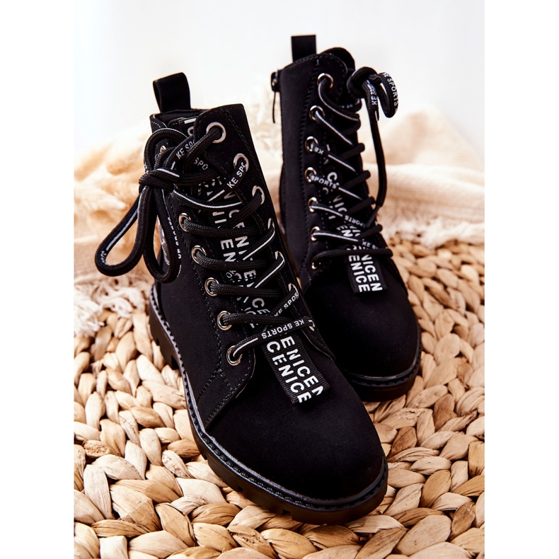 Vinceza Barnstövlar Arbetare Svart Mini Aspen 1