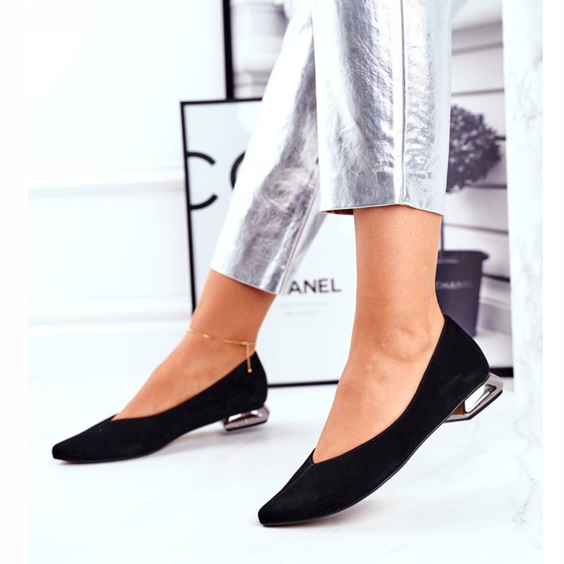 Ballerinor för kvinnor Laura Messi Läder Svart 2149 2