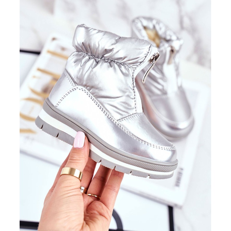 WEESTEP Barnullens varma snöstövlar Silverbubblor silver- 2