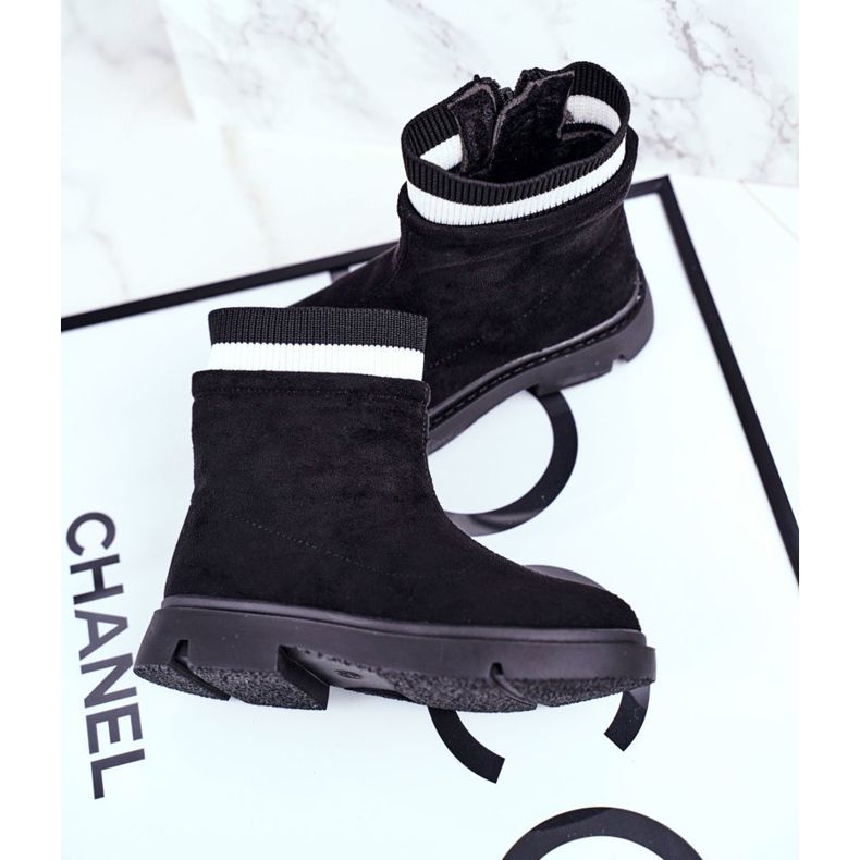 Apawwa Barnens svarta varma stövlar Pinko 2