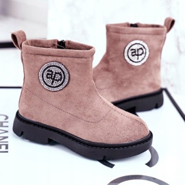 Apawwa Barns varma stövlar Beige Alvin 1