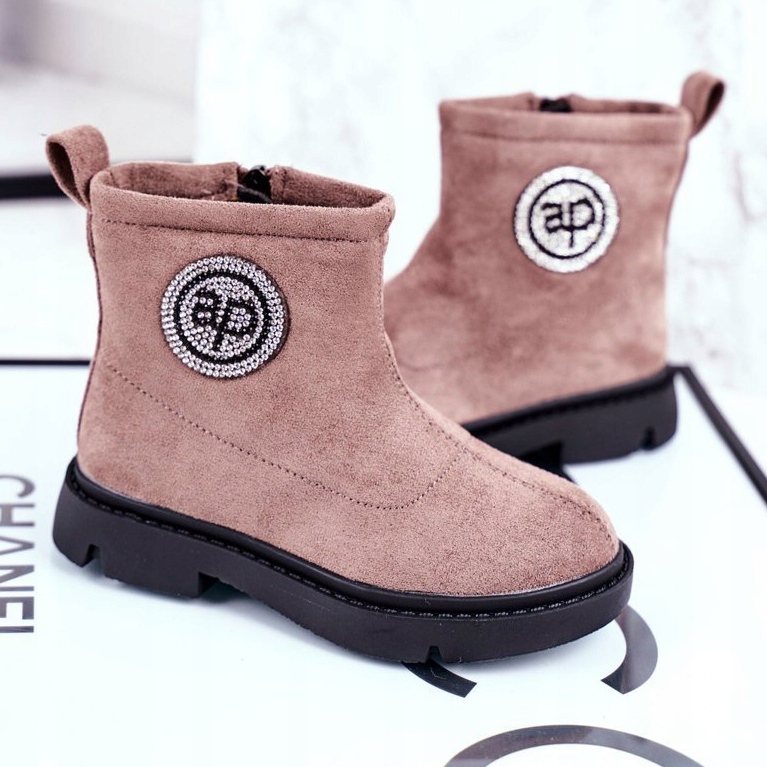 Apawwa Barns varma stövlar Beige Alvin 1