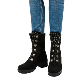 Svarta mocka stövlar från Dalmens 1