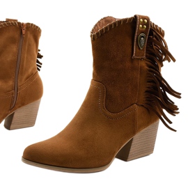 Brun cowboystövlar i mocka från Lamimeila 1