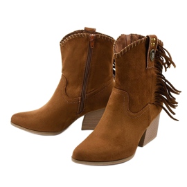 Brun cowboystövlar i mocka från Lamimeila 2