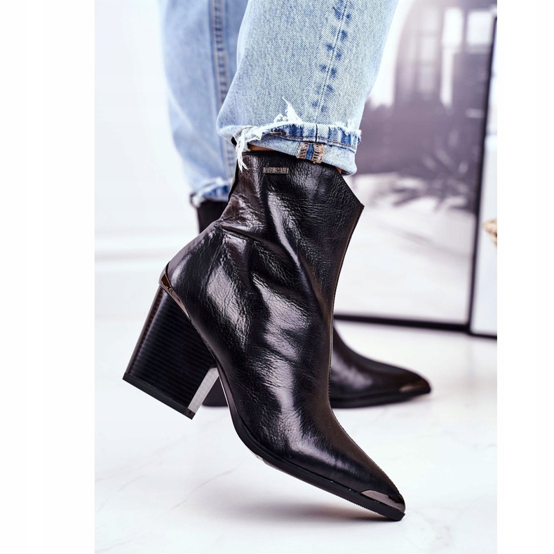 Dam Stövlar På Klack Läder Big Star Svart GG274919 1