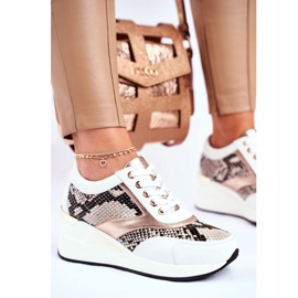 GOE Kvinnors sportskor Sneakers Vit läder GG2N3045 mångfärgad 1