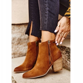 Damskor på högklack Big Star Camel GG274364 brun mångfärgad 1