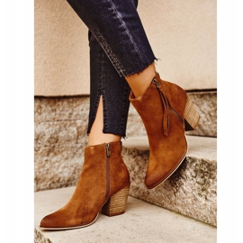 Damskor på högklack Big Star Camel GG274364 brun mångfärgad 2