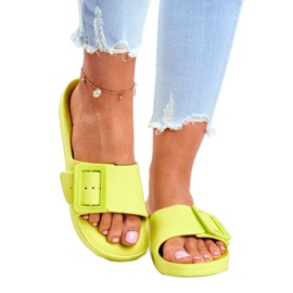 Dam Tofflor Big Star med grönt spänne FF274A390 3