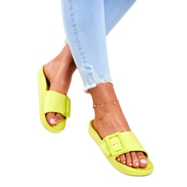 Dam Tofflor Big Star med grönt spänne FF274A390 2