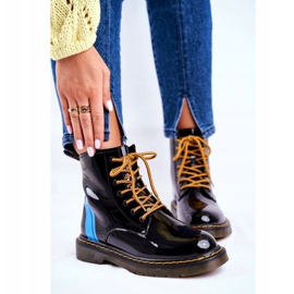 Kängor för kvinnor Trappers Glany Goe Leather Black GG2N3056 svart 1