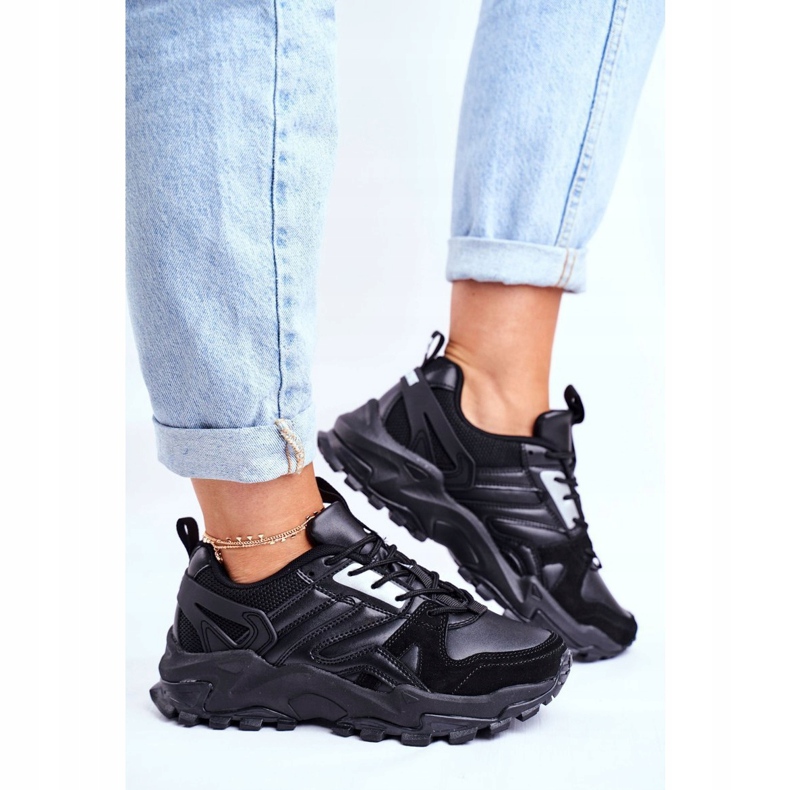 Kvinnors sportskor Sneakers Big Star Black GG274981 svart 1