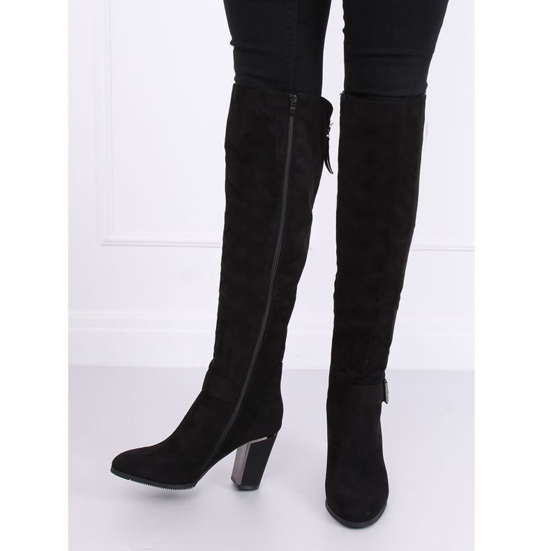 Svarta höga klackar 1105-GG Svart 1