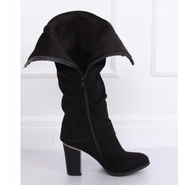 Svarta höga klackar 1103-GG Svart 2