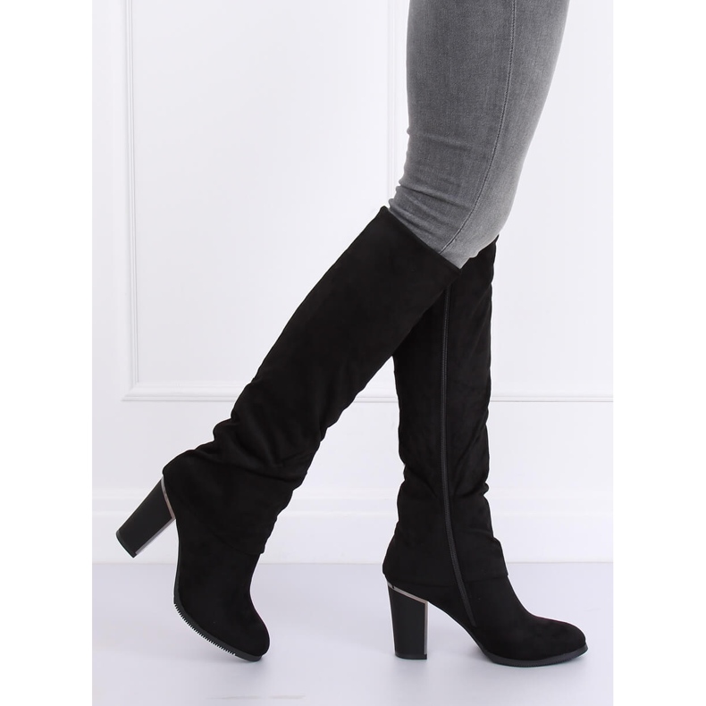 Svarta höga klackar 1103-GG Svart 1