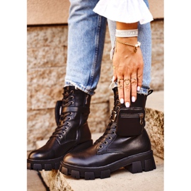 S.Barski Kvinnors stövlar på plattformen Black Warmed Verdem svart 2