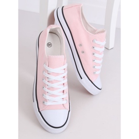 Klassiska damskor sneakers ljusrosa JD05P Rosa 1