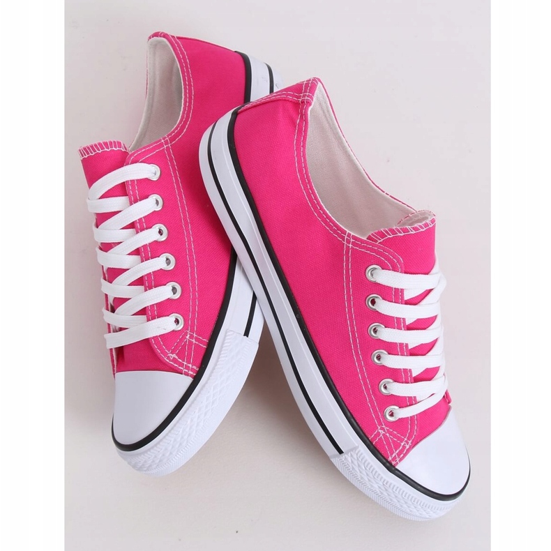 Klassiska kvinnors rosa sneakers JD05P Rosa 1