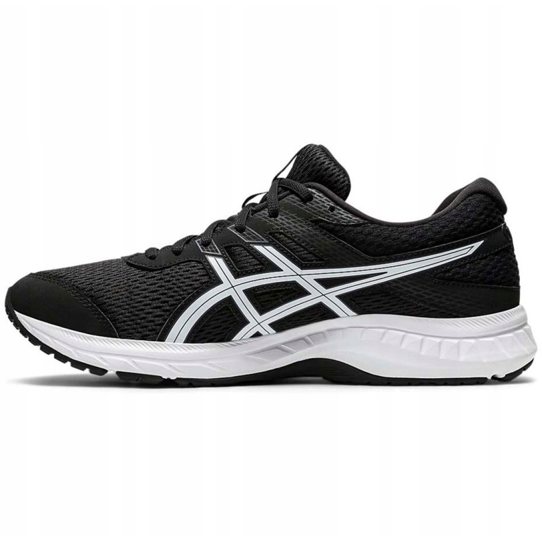 Asics Gel-Contend 6 M 1011A667 003 löparskor vit svart 2