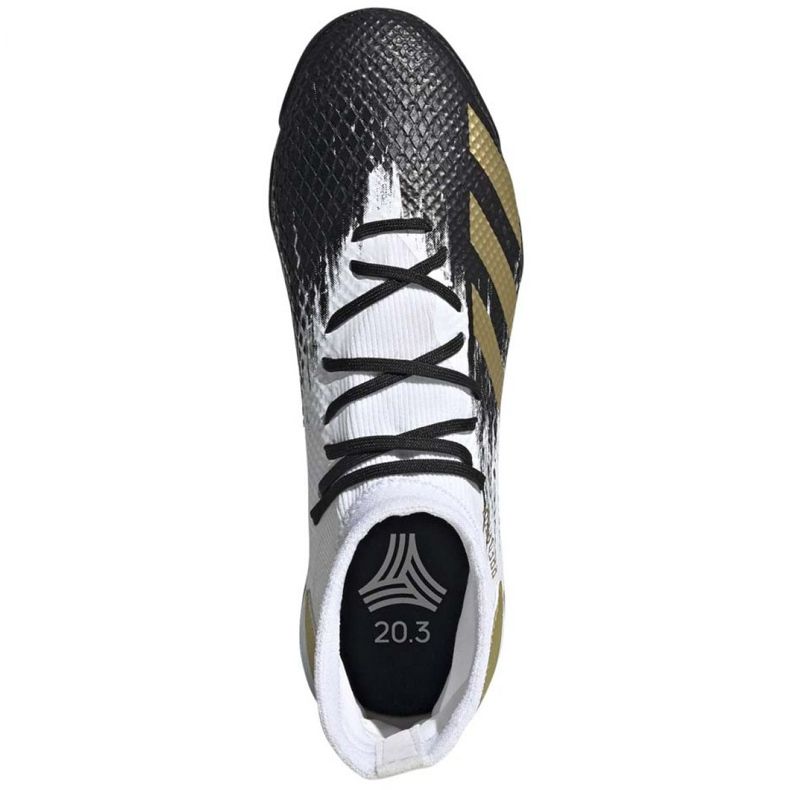 Adidas Predator 20.3 M Tf FW9191 fotbollsskor svart vit 1