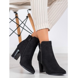 Mocka stövlar med dragkedja VINCEZA svart 1